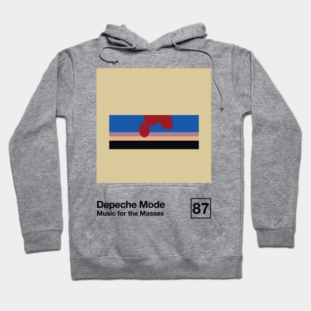 Music For The Masses / Minimalist Graphic Design Artwork Hoodie by saudade